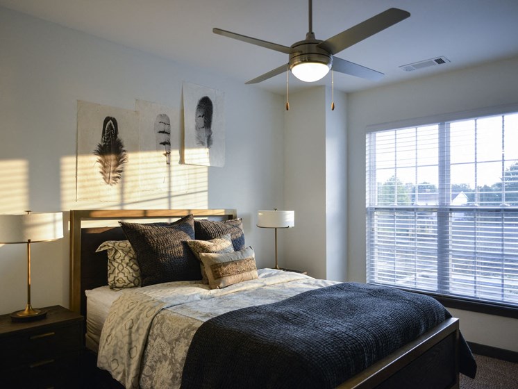Model Bedroom at 9910 Sawyer Apartment Homes in Louisville, Kentucky, KY